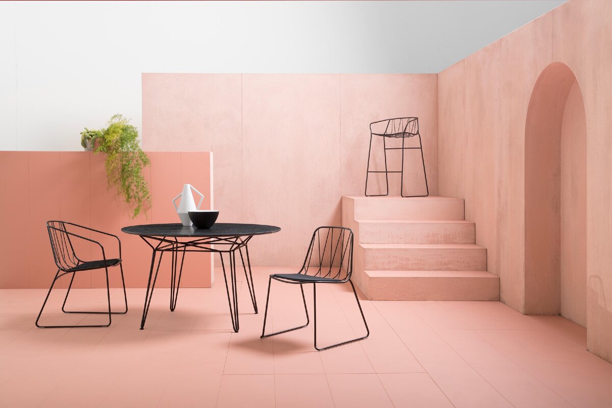 Пыльно-розовый интерьер