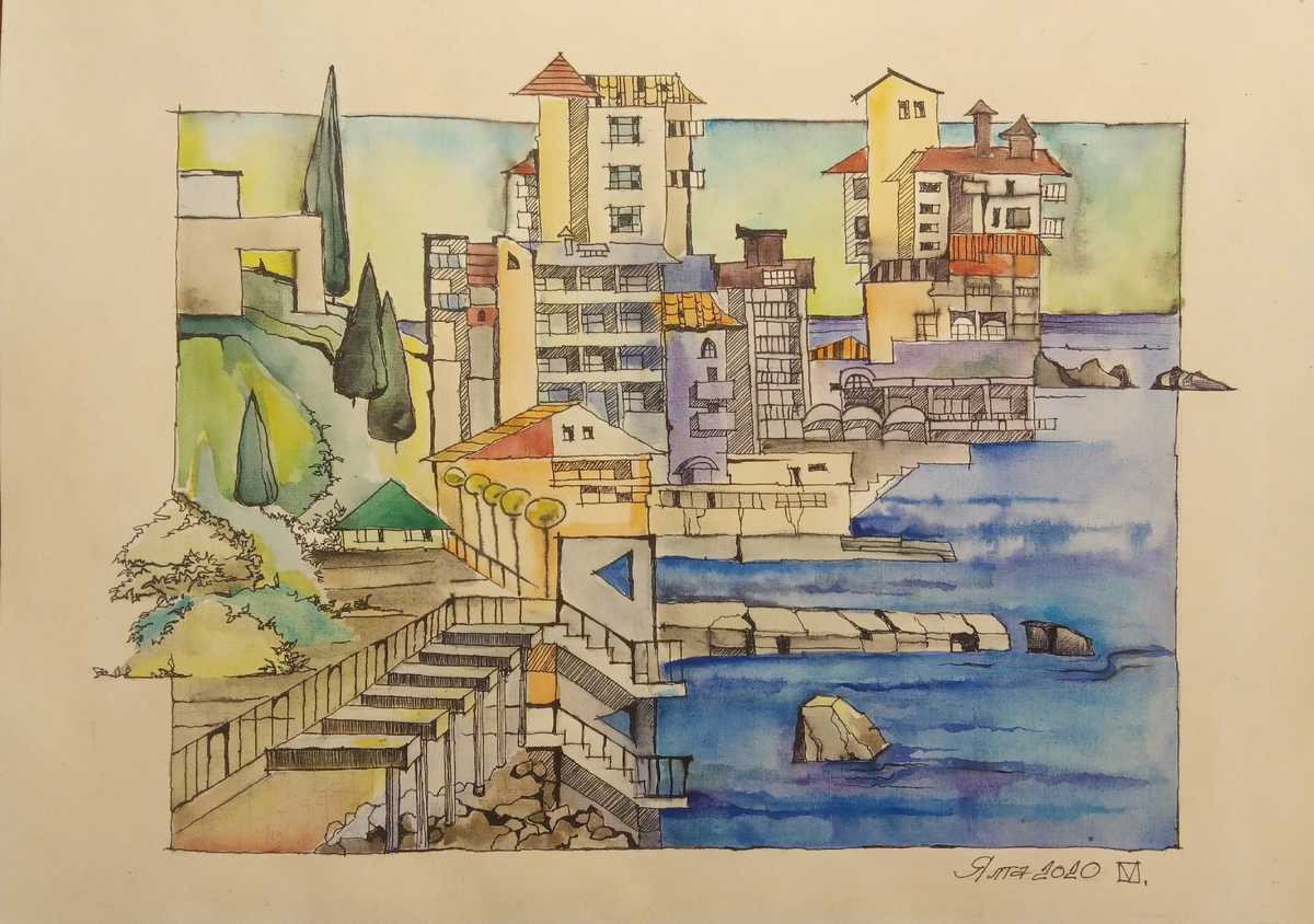 Зыкова М. Этюд "Ялта 2020".