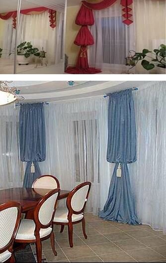 Нитяные шторы на кухню: как украсить и зонировать пространство. 50 фото