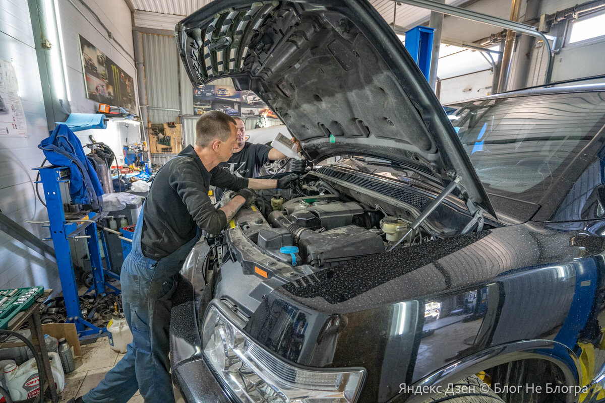 Приехал в сервис к знакомым ребятам на замену масла в АКПП