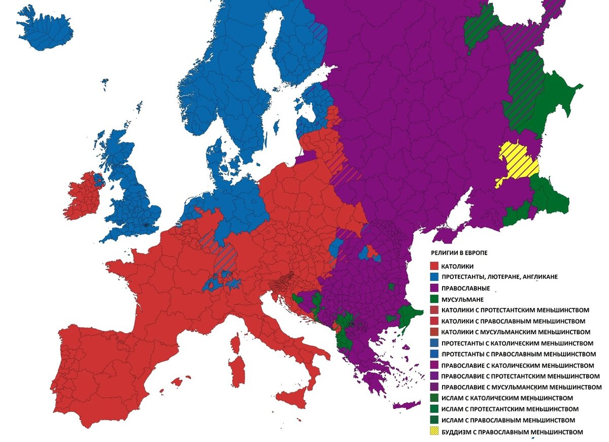 Этническая карта европы