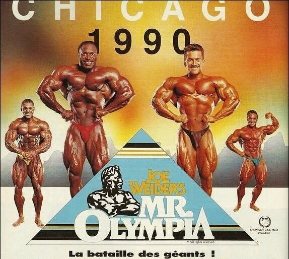 Афиша Мистер Олимпии 1990. Фото в свободном доступе