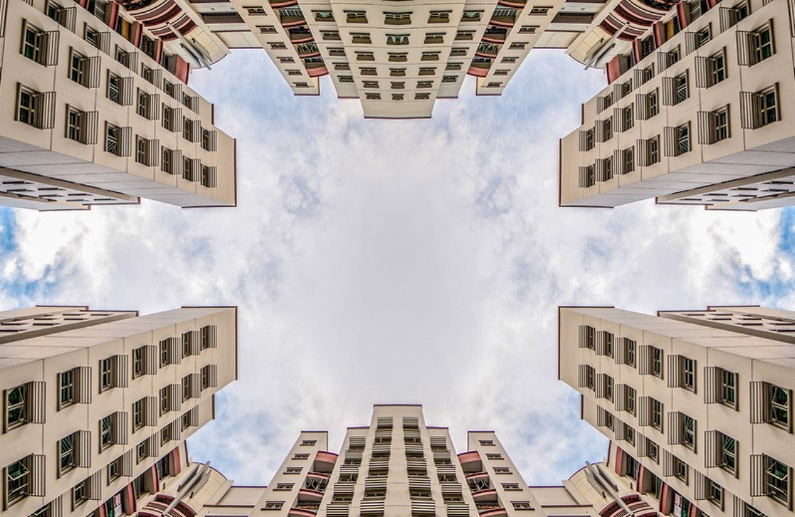 Застройка кварталов многоэтажными домами.