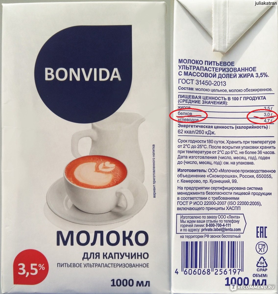 Правильное молоко для капучино