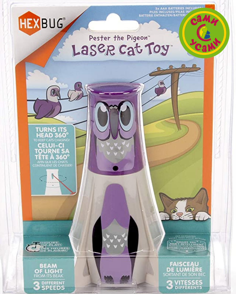 Игрушка интерактивная с лазером "Голубь Пестер"