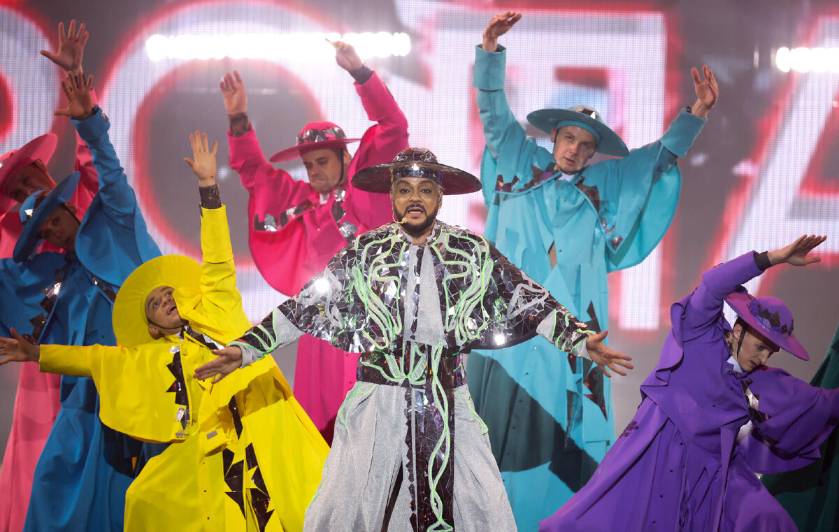 Филипп Киркоров во время концерта в честь своего 55-летнего юбилея. Фото: Вячеслав Прокофьев/ТАСС