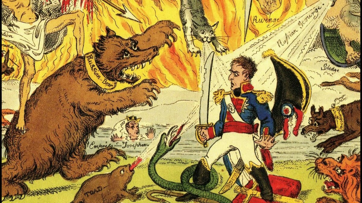 Английская карикатура времен Крымской войны 1853-1855 годов