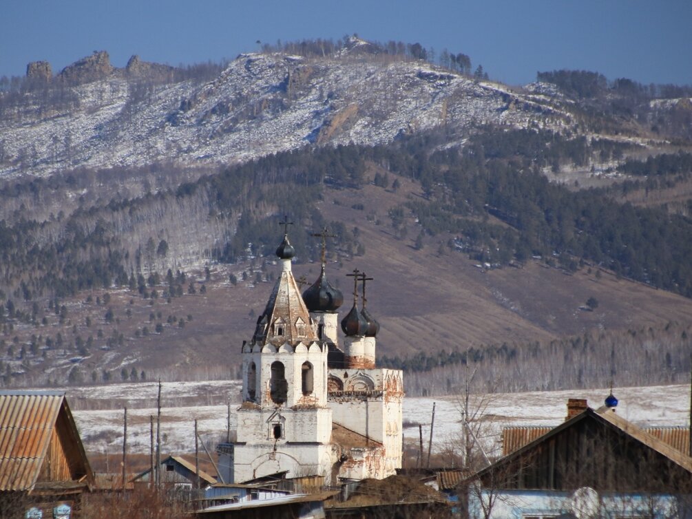 Успенская Церковь в Калинино Забайкальский край