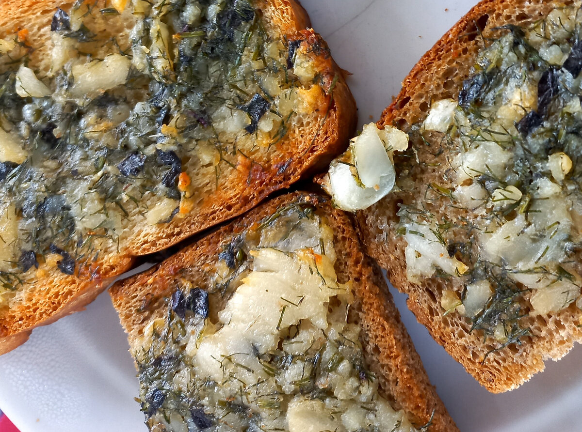 Греночки с чесноком