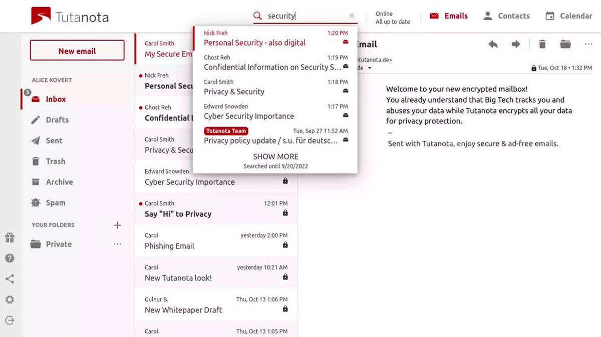    Tutanota Администратор