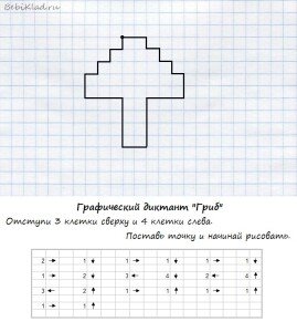 Узоры по клеточкам для детей ( шт.)