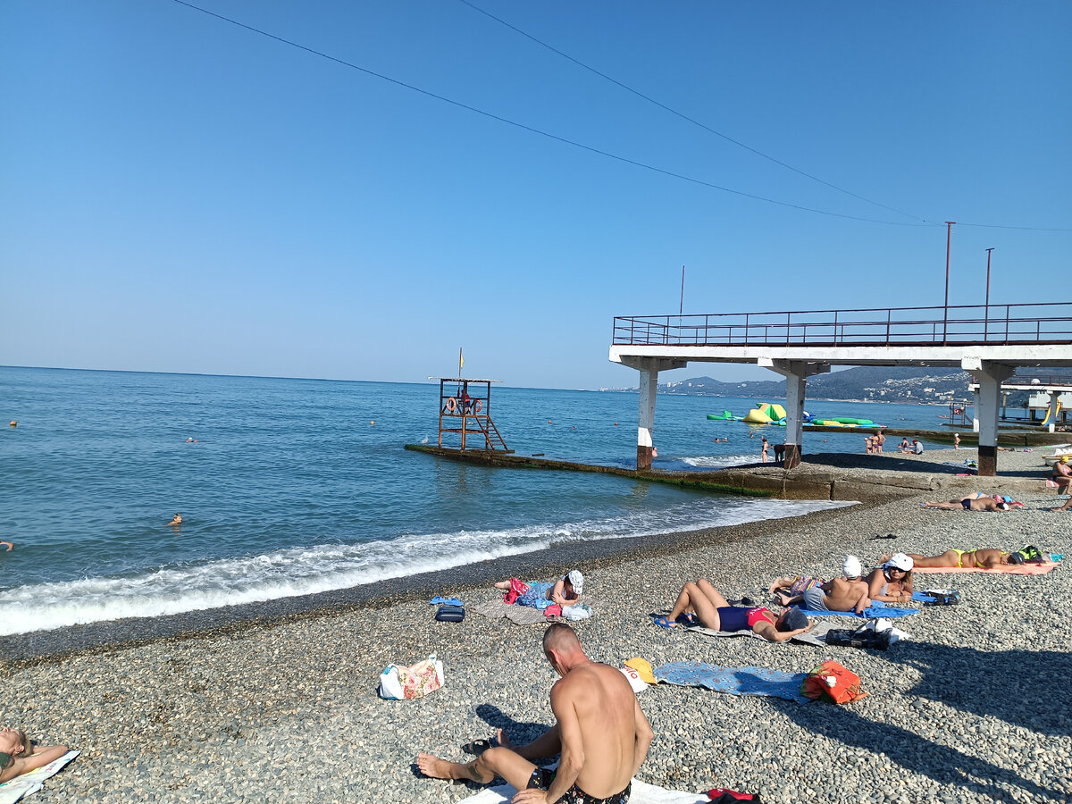 Адлер пляж южный фото Пляжи в адлере в реальном времени