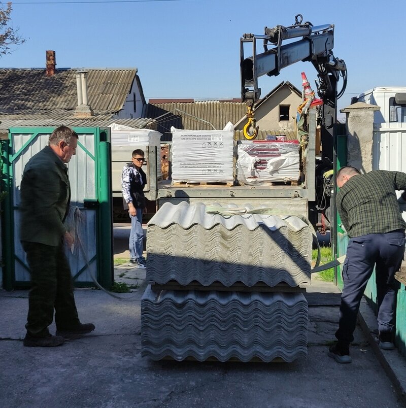 Замена шифера на металлочерепицу