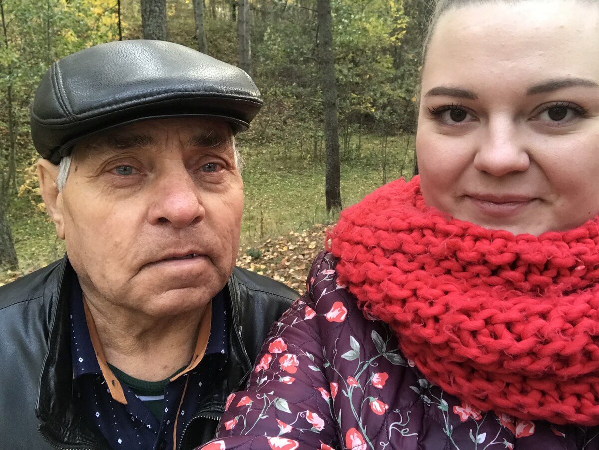 Надя с дедом