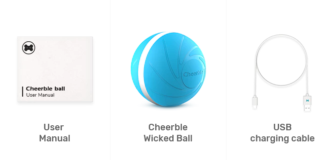 Комплектация: Инструкция, мяч и кабель USB