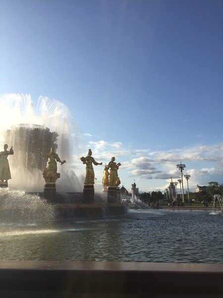 Фонтан Дружбы народов на ВДНХ после реставрации. Фото А.Троилиной  15.09.2019г.