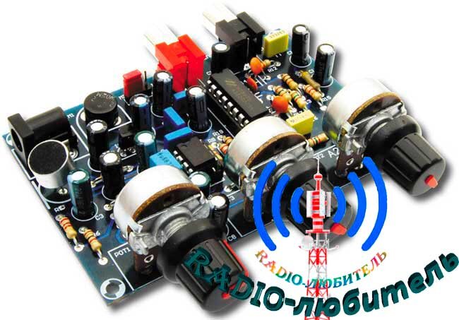 Вид платы ревербератора