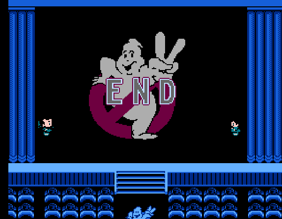 Финальная сцена в «New Ghostbusters II» на NES (Денди)