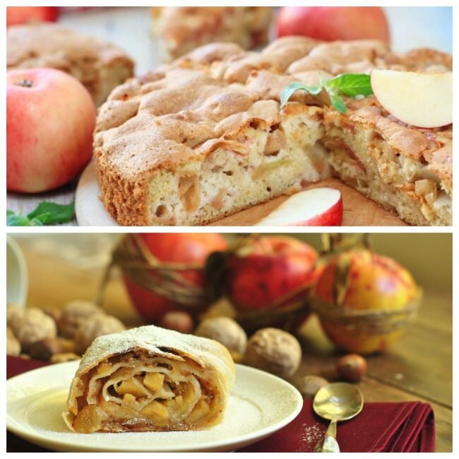 Вкусный пирог с яблоками из слоеного теста