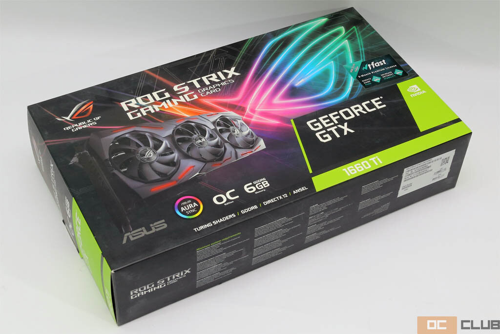 Видеокарта asus geforce gtx 1660 ti