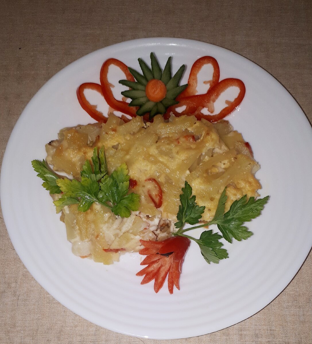Тилапия с картофелем