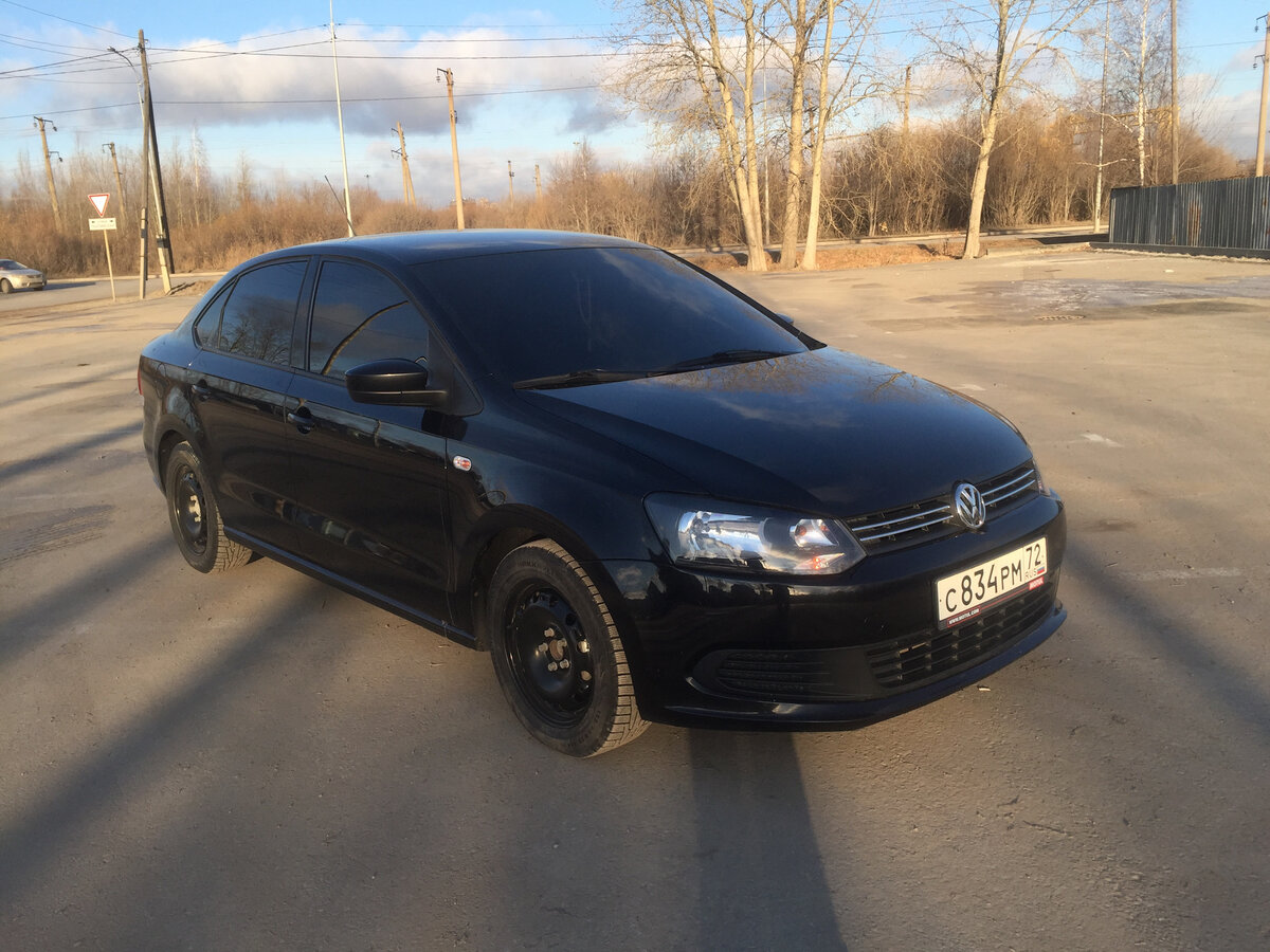 Volkswagen Polo sedan 2016 черный