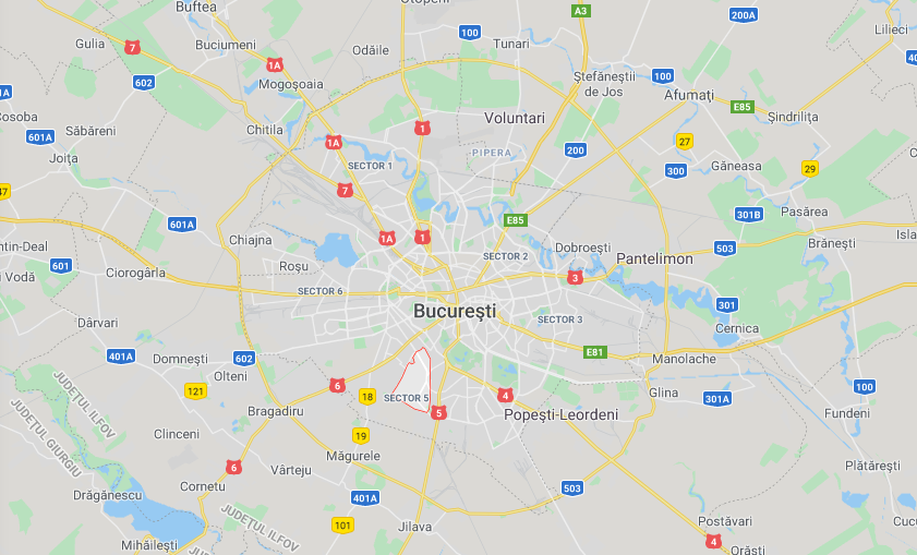 Район на карте Бухареста