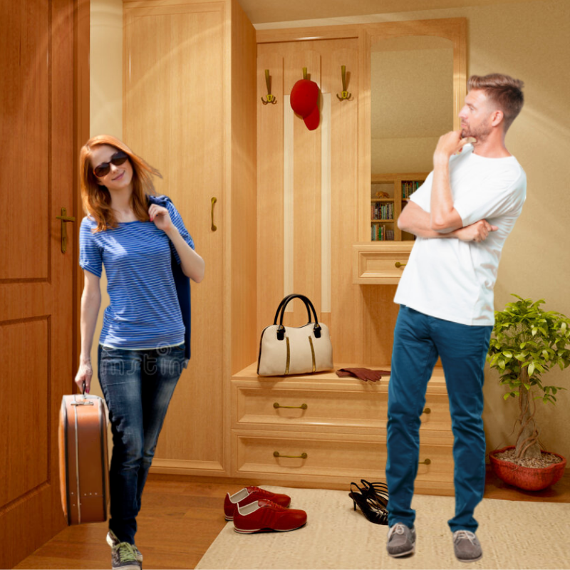 Девушка успокоилась после того,как прочитала бумагу.