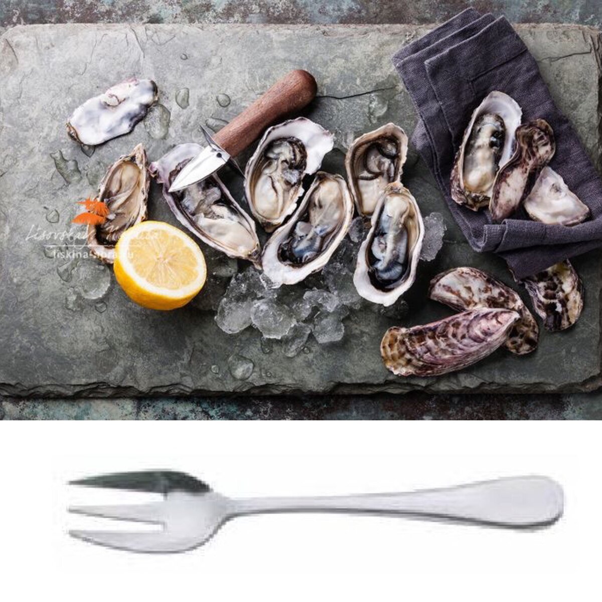 Подача устриц в ресторане