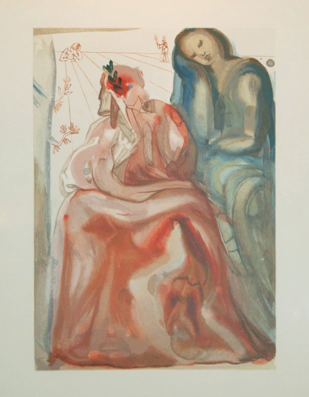 "Исповедь Данте", Сальвадор Дали, серия "Божественная комедия"