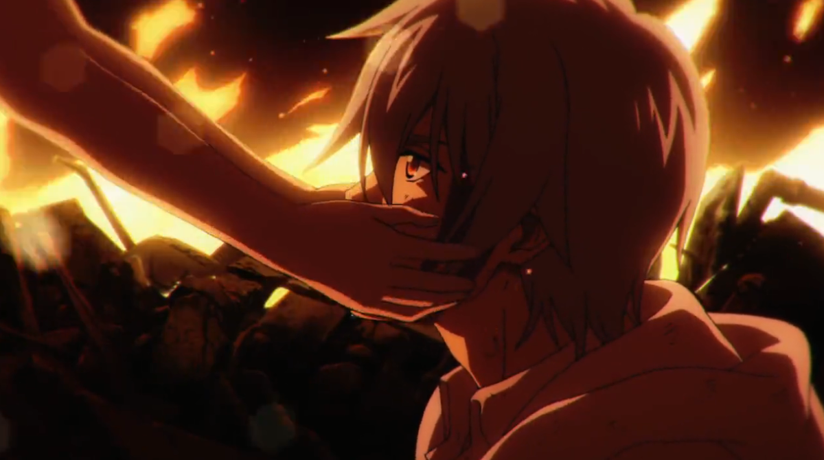 Кадр из аниме "Удар крови"