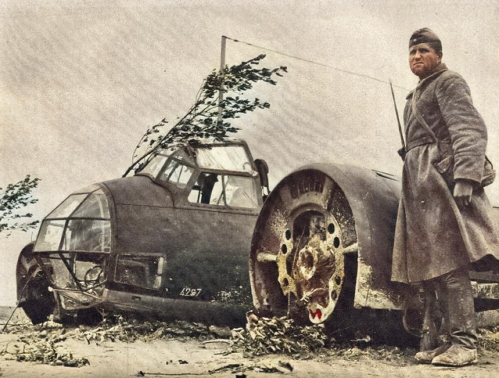 Сбитый "Юнкерса-88"