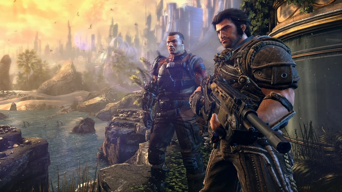 В какой игре можно сделать. Игра булетшторм. Игра булетшторм 2. Bulletstorm генерал Серрано. Шутер Bulletstorm.