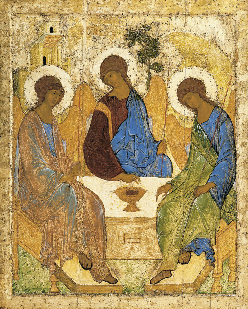 Андрей Рублёв. Троица. 1425-1427. Третьяковская галерея. Москва