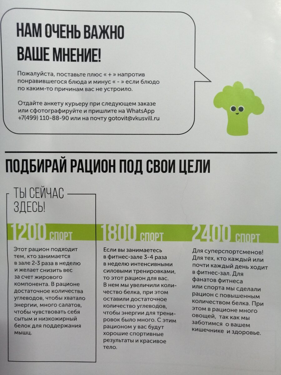 Спортивный рацион питания от Вкусвил. Что можно съесть на 1200 калорий? |  Бюджетные путешествия | Дзен