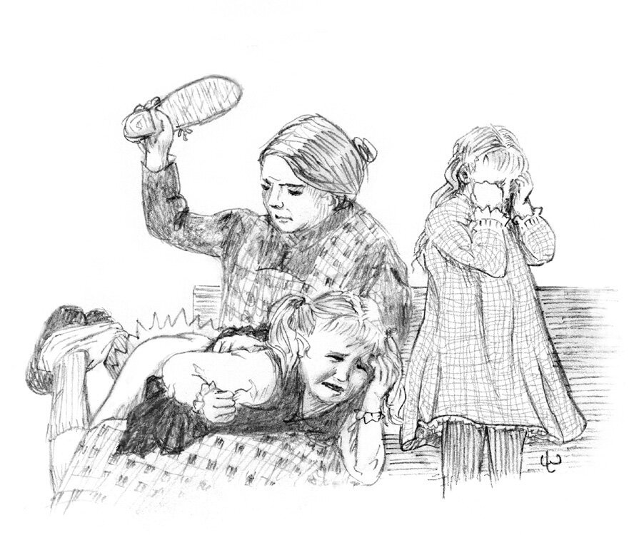 Иллюстрация на тему "Как нельзя воспитывать детей!" / Источник: Яндекс.Картинки 