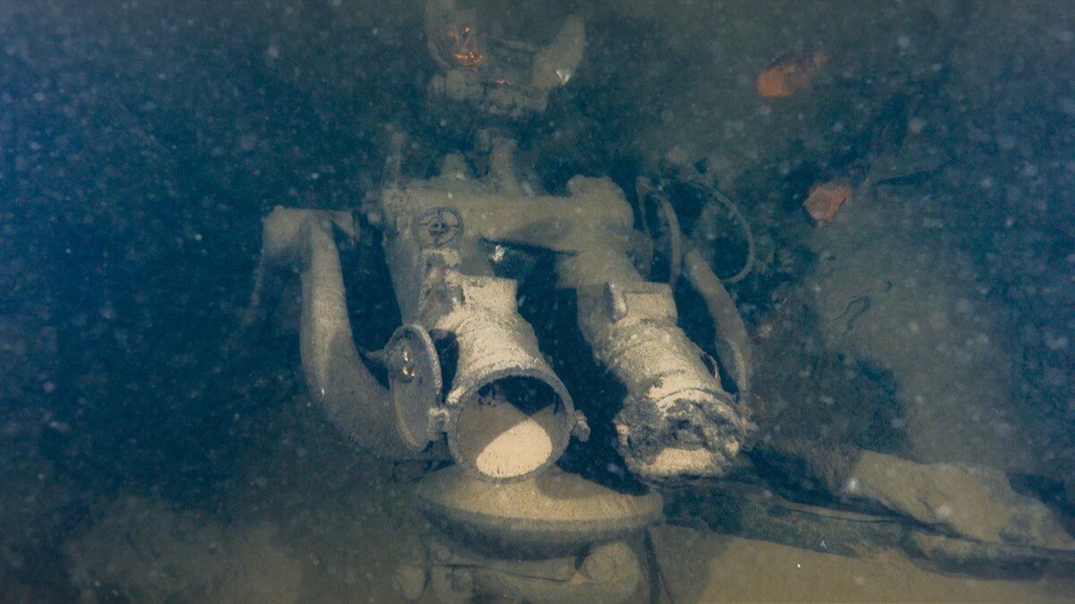 Бинокуляр с немецкого эсминца Т-31. Фото: ЦПИ РГО