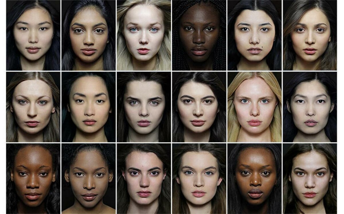 Девушки разных национальностей