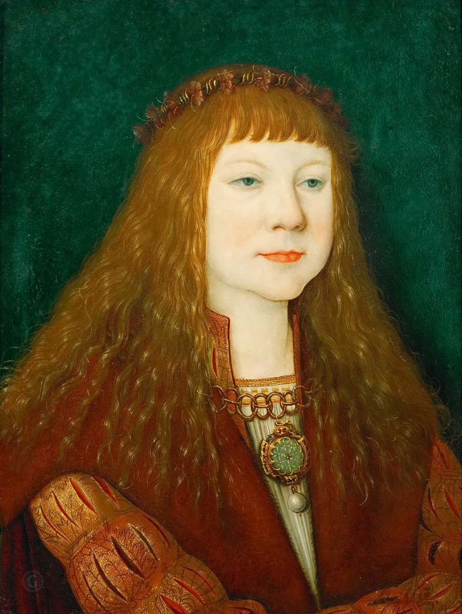 Бернхардт Штригель. Портрет Людовика II Венгерского. 1515г.