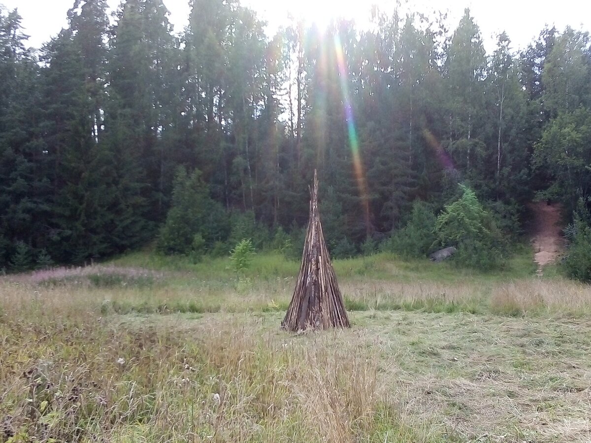 Костер для праздника.