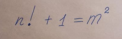 Так выглядит уравнения Брокара. Есть также и её обобщенный вариант, где вместо единицы произвольное натуральное число
