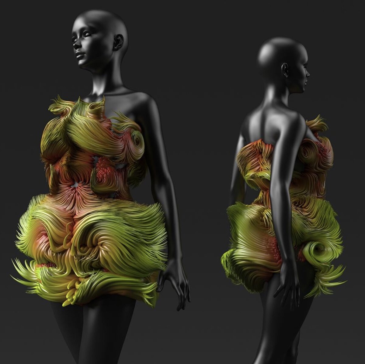 Платье от Neri Oxman. Фото: parametric-architecture.com