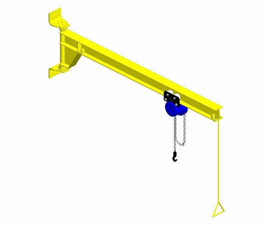 Купить кран консольный электрический - монтаж крана, ПНР
