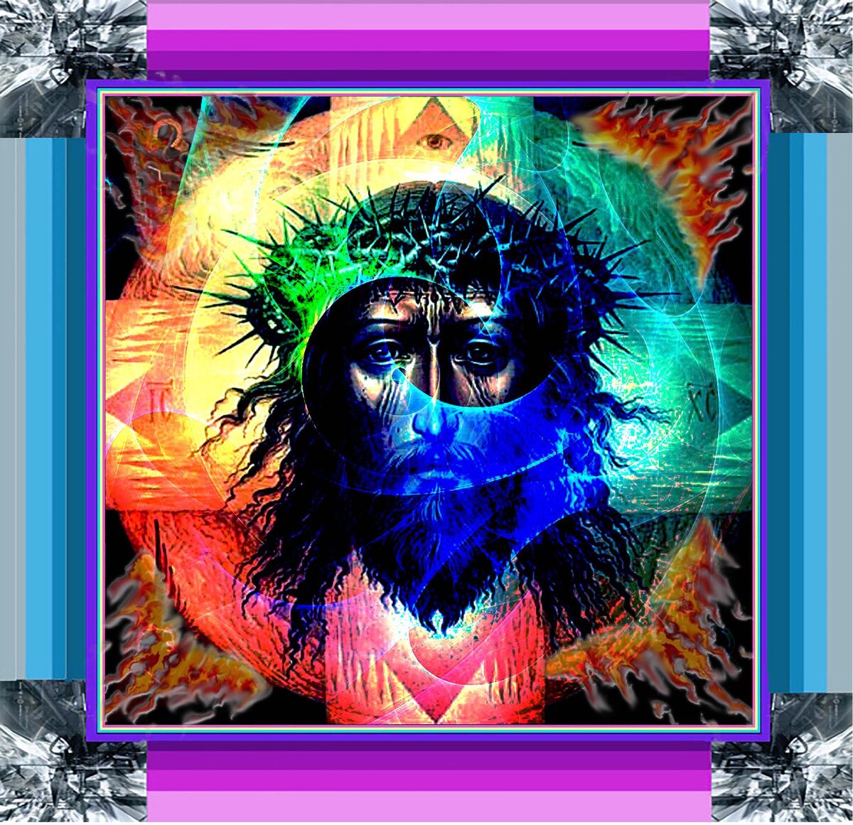 Картина ВБ холст 38х50см пропала куда-то... она не отражает Бога, а всего лишь его слабый отпечаток на плащанице...