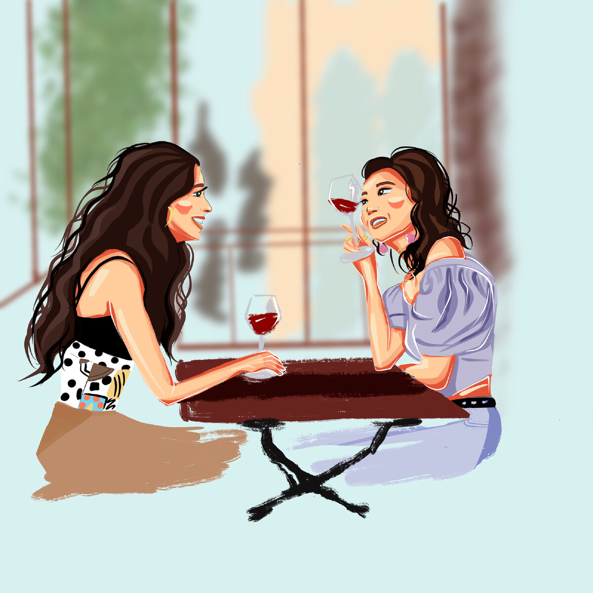Мой личный рисунок по мотивам сериала «Эмили в Париже»