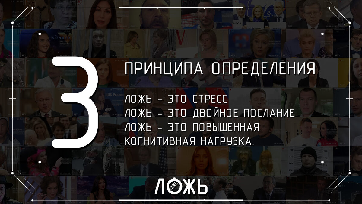 3 принципа определения лжи
