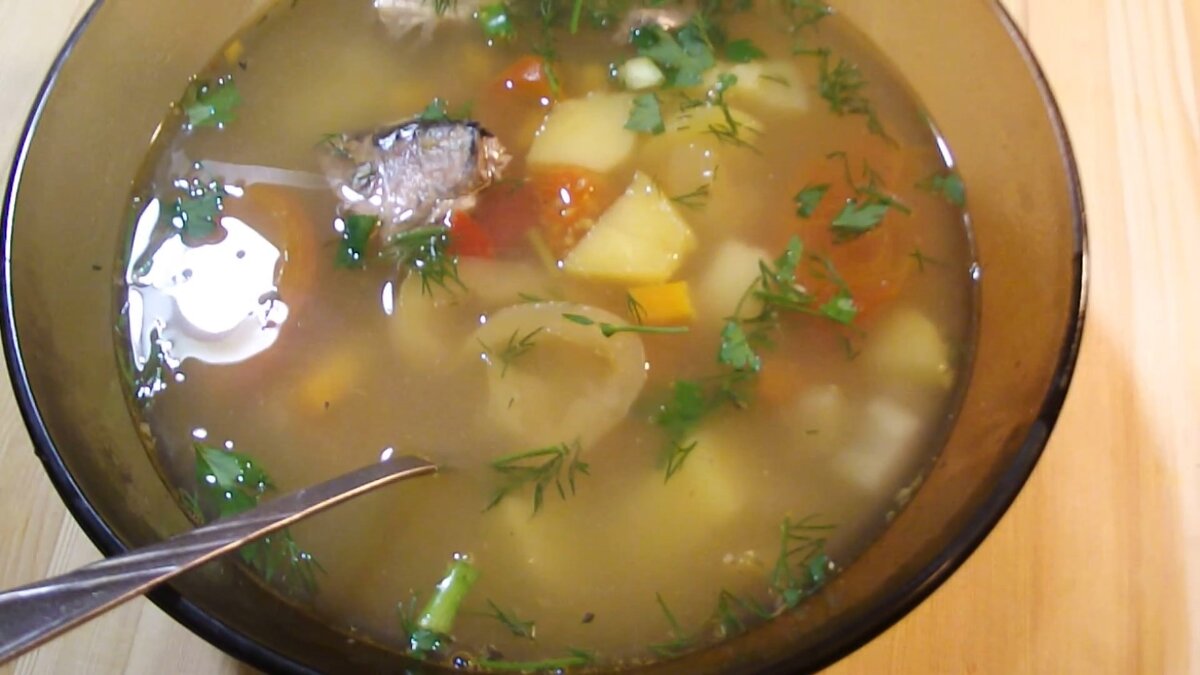  Суп Из Рыбных Консервов в Мультиварке 🐠 (7 Ингредиентов)