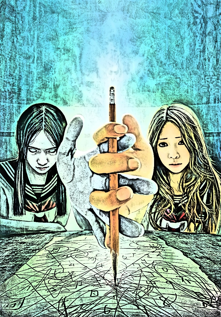 Я и моя темная сторона. автор 7nik. ссылка на оригинал: https://anime-pictures.net/pictures/view_post/525267?lang=ru