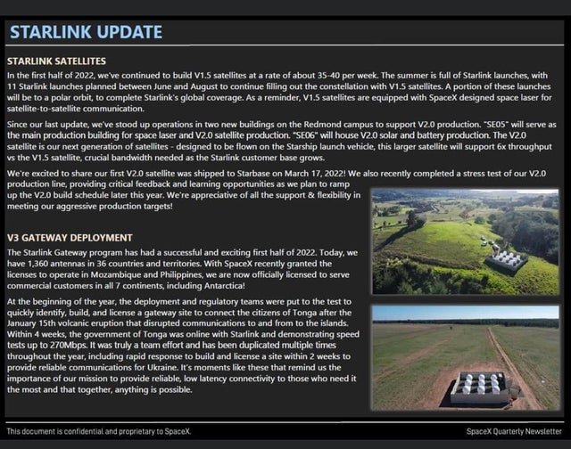Starlink on satellites and v3 gateways 