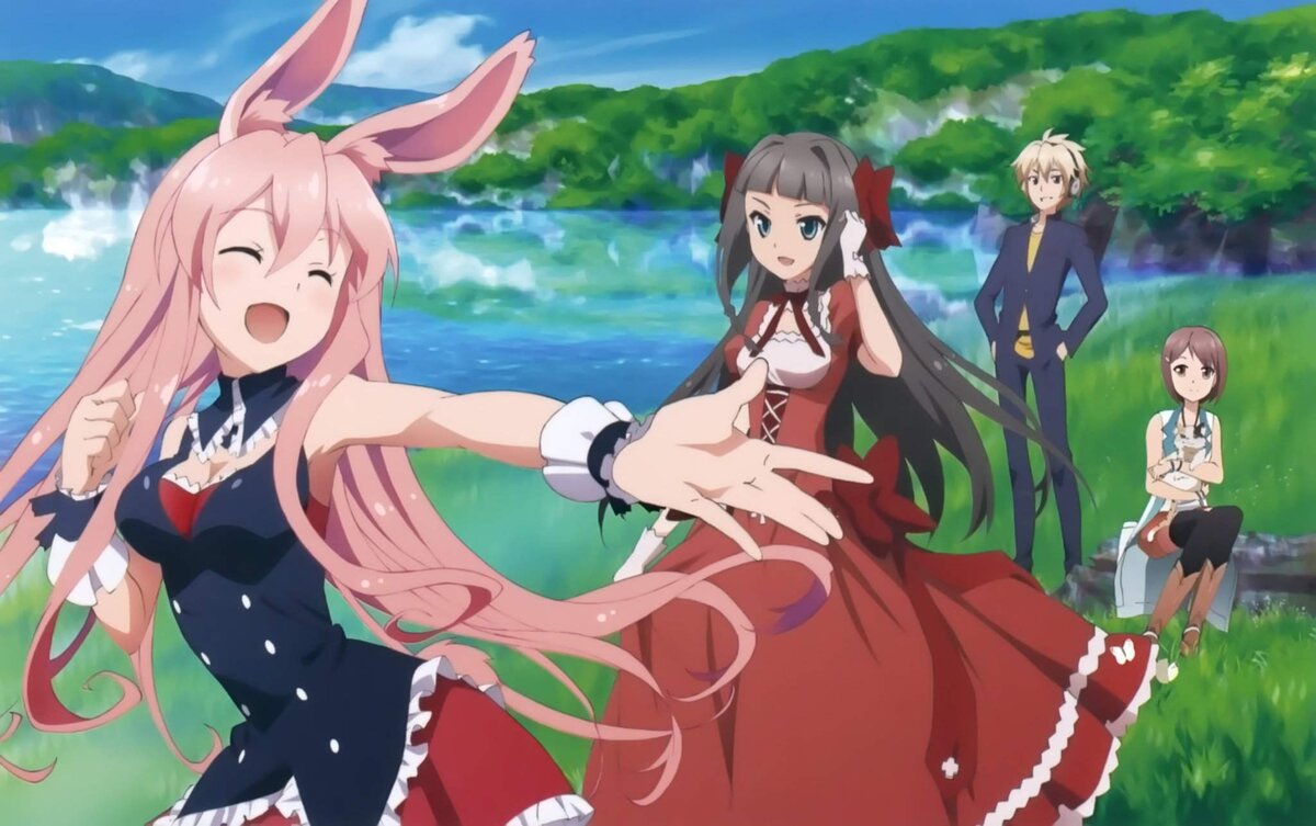 Isekai kara. Mondaiji tachi. Mondaiji летиция хентайvbytn. Isekai kara. сакамаки изаёй и куро усаги.